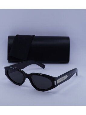 Saint Laurent SL618 001 Black Cat Eye Sunglasses